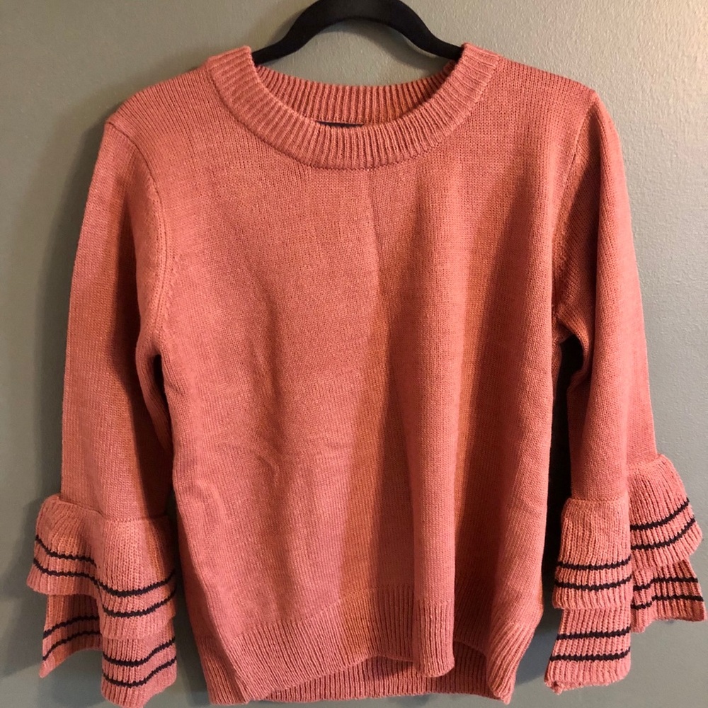 Terra Cotta Boutique Bell Sleeve Sweater